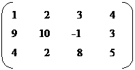 Double Bracket: 1	2	3	4  9        10        -1	3  4	2	8	5  